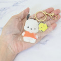 Japan Sanrio Acrylic Charm Keychain - Pochacco : Chick - 2