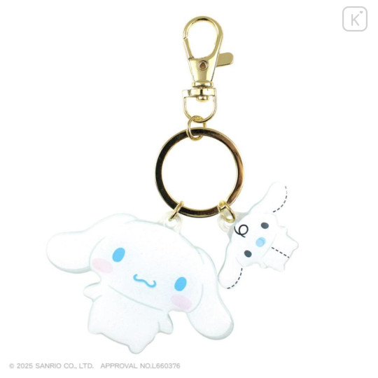 Japan Sanrio Acrylic Charm Keychain - Cinnamoroll : Friend - 1