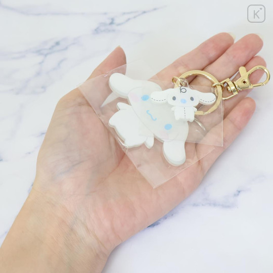 Japan Sanrio Acrylic Charm Keychain - Cinnamoroll : Friend - 2