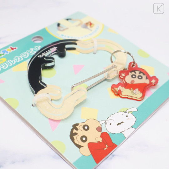 Japan Crayon Shin-chan Acrylic Carabiner Keychain - Shinnosuke Nohara - 2