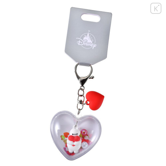 Japan Disney Store Shaka Shaka Keychain - Baymax : Heart Capsule Style - 2