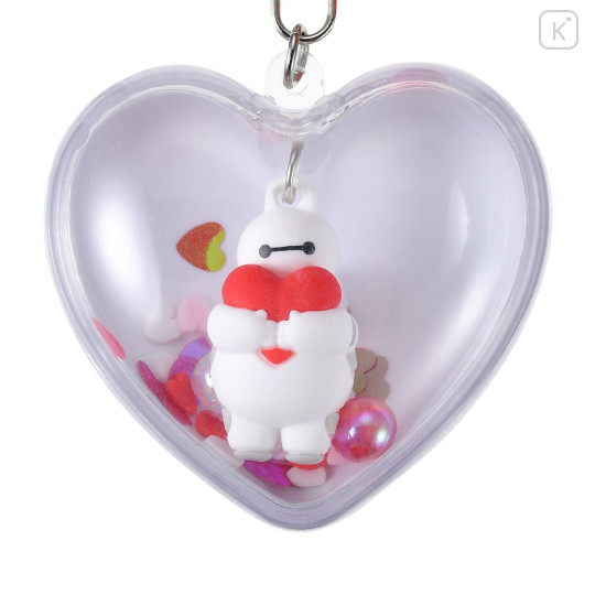 Japan Disney Store Shaka Shaka Keychain - Baymax : Heart Capsule Style - 3