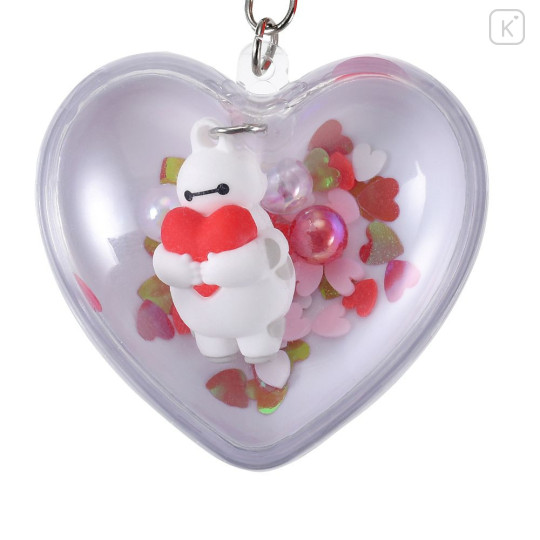Japan Disney Store Shaka Shaka Keychain - Baymax : Heart Capsule Style - 4