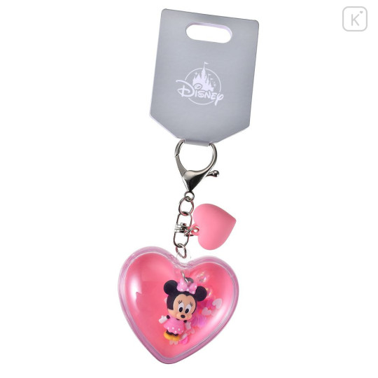 Japan Disney Store Shaka Shaka Keychain - Minnie : Heart Capsule Style - 2