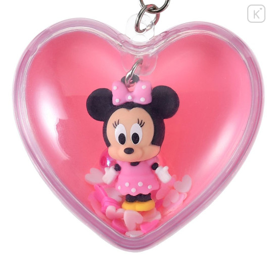 Japan Disney Store Shaka Shaka Keychain - Minnie : Heart Capsule Style - 3
