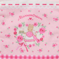 Japan Sanrio Frill Drawstring Bag - Marron Cream : Rose Pink Gingham - 3