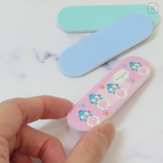 Japan Sanrio Nail File Shiner Set - Hangyodon : Band-Aid Style - 2