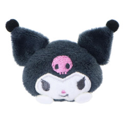 Japan Sanrio Plush Magnet - Kuromi : Face Smile