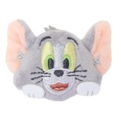 Japan Tom and Jerry Plush Magnet - Tom : Face Smile