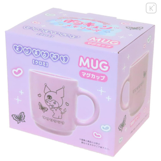 Japan Sanrio Ceramic Mug - Kuromi : Happy Drawing - 3