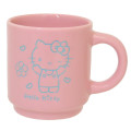 Japan Sanrio Ceramic Mug - Hello Kitty : Happy Drawing - 1