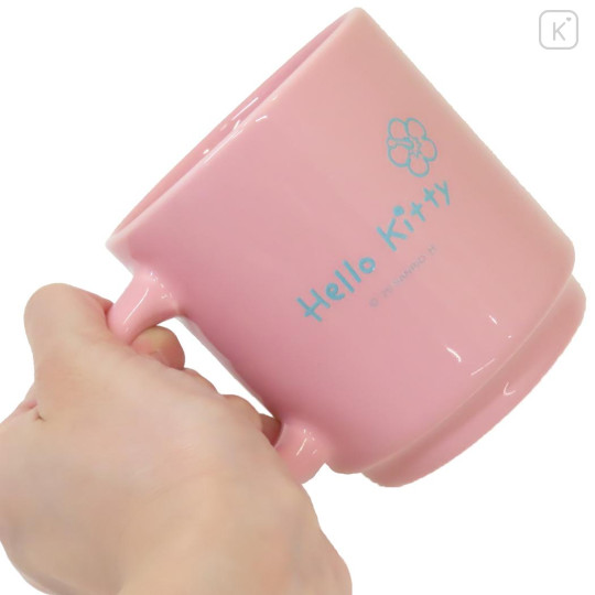 Japan Sanrio Ceramic Mug - Hello Kitty : Happy Drawing - 2