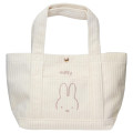 Japan Miffy Mini Tote Bag - Miffy Corduroy Ivory - 1