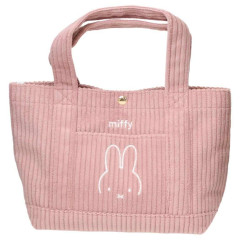 Japan Miffy Mini Tote Bag - Miffy Corduroy Pink