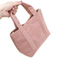 Japan Miffy Mini Tote Bag - Miffy Corduroy Pink - 2