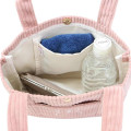 Japan Miffy Mini Tote Bag - Miffy Corduroy Pink - 3