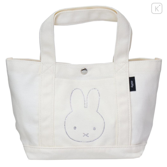 Japan Miffy Mini Tote Bag - Miffy : Bruna Rhine Stone - 1