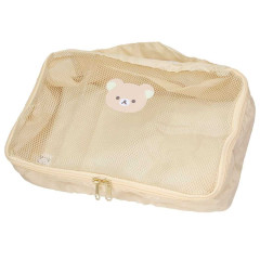 Japan San-X Clothing Compression Bag - Rilakkuma : Face Light Orange
