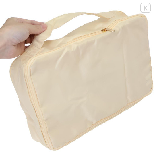 Japan San-X Clothing Compression Bag - Rilakkuma : Face Light Orange - 2