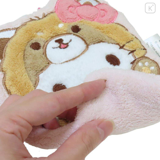 Japan Sanrio Hand Towel with Loop - Hello Kitty : Cheers Banzai Series Red Panda - 3