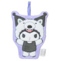 Japan Sanrio Hand Towel with Loop - Kuromi : Cheers Banzai Series Anteater - 1