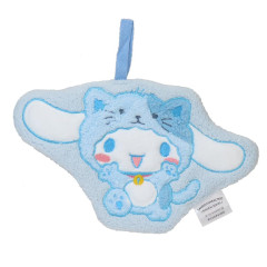 Japan Sanrio Hand Towel with Loop - Cinnamoroll : Cheers Banzai Series Cat