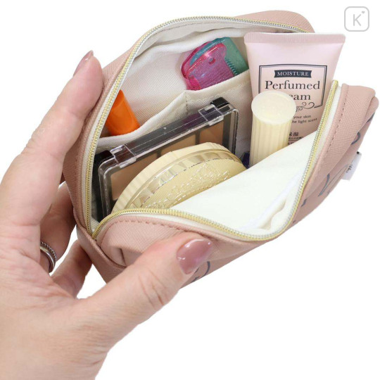 Japan Miffy Square Pouch - Miffy : Large Motif Face Pink - 3