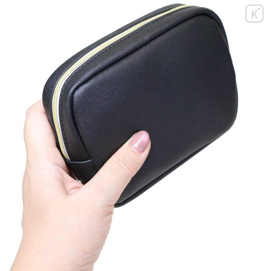 Japan Miffy Square Pouch - Miffy : Large Motif Face Black - 2