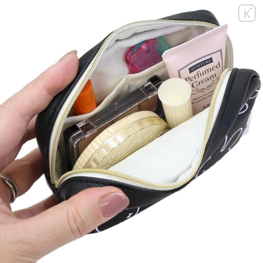 Japan Miffy Square Pouch - Miffy : Large Motif Face Black - 3