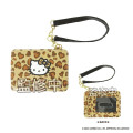 Japan Sanrio Enamel Pass Case - Hello Kitty : Leopard - 1