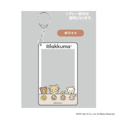Japan San-X Photo Style Acrylic Keychain - Rilakkuma : White