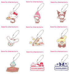 Japan Sanrio Acrylic Keychain Box Set - Cafe