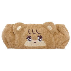 Japan Mikko Illustrations Spa Headband with Ears - Latte
