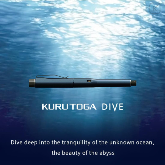 Japan Uni Kuru Toga Dive Mechanical Pencil - 0.5mm Abyss Blue - 3