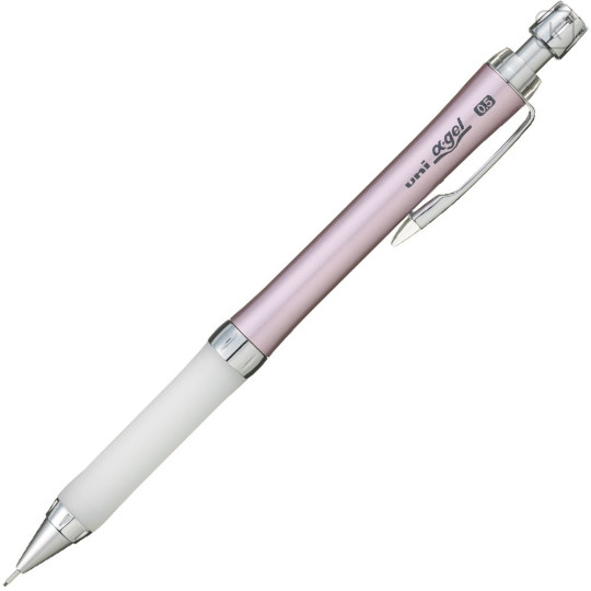 Japan Uni Alpha Gel Slim Soft Grip Mechanical Pencil - 0.5mm Noble Pink - 1