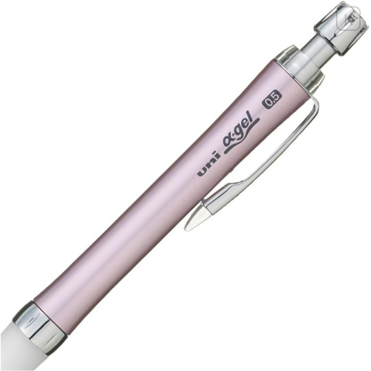 Japan Uni Alpha Gel Slim Soft Grip Mechanical Pencil - 0.5mm Noble Pink - 4