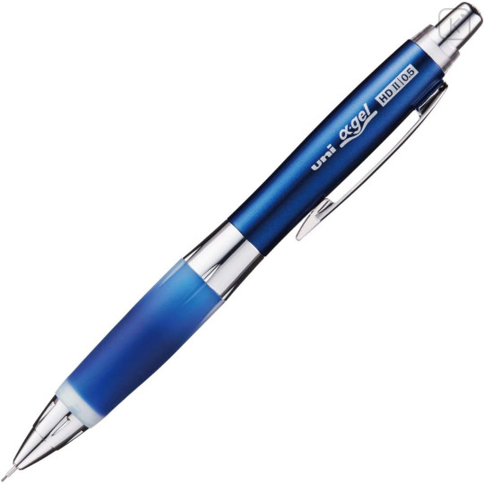 Japan Uni Alpha Gel Shaka Shaker Firm Grip Mechanical Pencil - 0.5mm Navy - 1