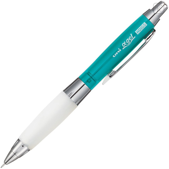 Japan Uni Alpha Gel Shaka Shaker Slightly Firm Grip Mechanical Pencil - 0.5mm Chrome Green - 1