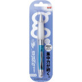 Japan Uni Alpha Gel Shaka Shaker Slightly Firm Grip Mechanical Pencil - 0.5 Chrome Light Blue - 2