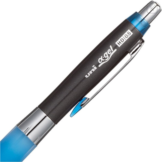 Japan Uni Alpha Gel Shaka Shaker Slightly Firm Grip Mechanical Pencil - 0.5mm Royal Blue - 4