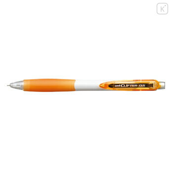 Japan Uni Clifter Mechanical Pencil - 0.5mm White Orange - 1