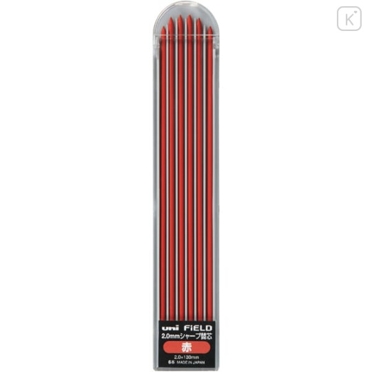Japan Uni Field Architectural Mechanical Pencil Refill Leads - 2mm Red - 1