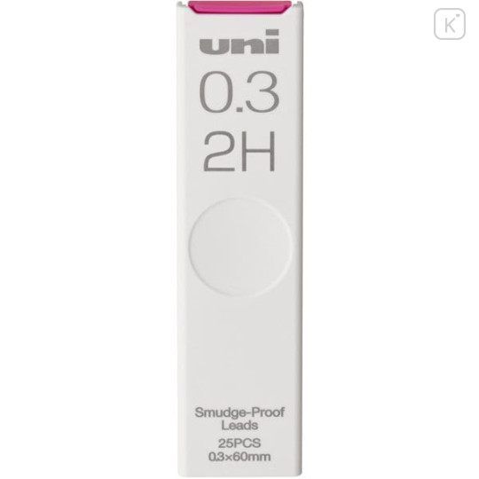 Japan Uni Smudge Proof Leads - 0.3mm 2H - 1