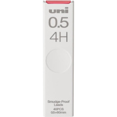 Japan Uni Smudge Proof Leads - 0.5mm 4H