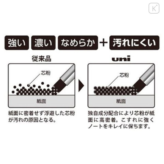 Japan Uni Smudge Proof Leads Color Case - 0.5mm HB Pink - 3