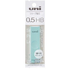 Japan Uni Smudge Proof Leads Color Case - 0.5mm HB Aqua