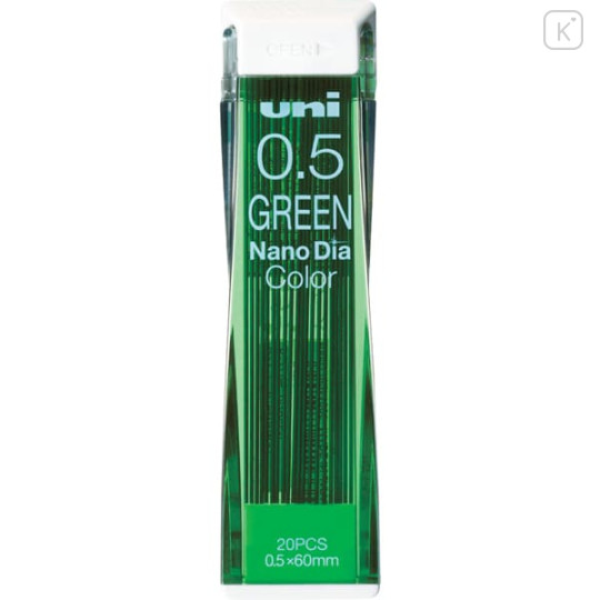 Japan Uni Nano Dia Color Core Erasable Leads - 0.5mm Green - 1