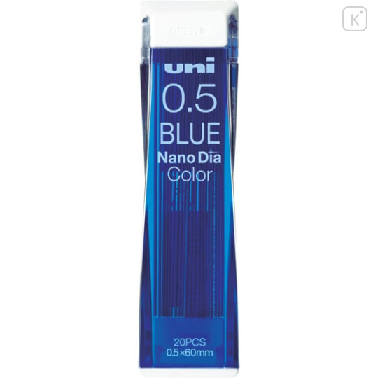 Japan Uni Nano Dia Color Core Erasable Leads - 0.5mm Blue - 1