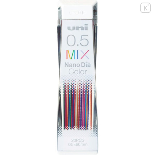 Japan Uni Nano Dia Color Core Erasable Leads - 0.5mm Mix - 1