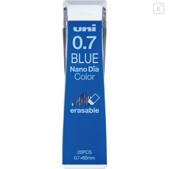 Japan Uni Nano Dia Color Core Erasable Leads - 0.7mm Blue - 1